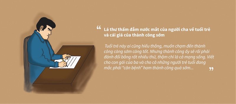 Ngày của Cha: Thư một người cha gửi con gái và câu chuyện thành công quá sớm