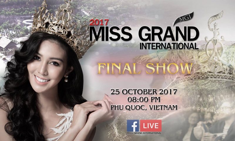 Trực tiếp chung kết cuộc thi Hoa hậu hòa bình thế giới – Miss Grand International 2017