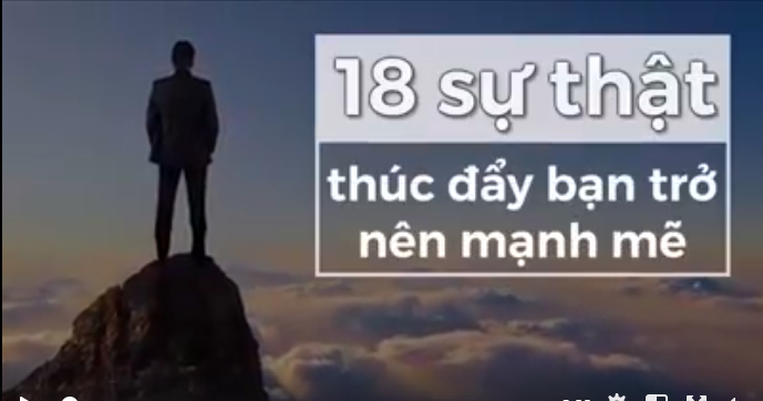 18 Sự thật thúc đẩy bạn trở nên mạnh mẽ!