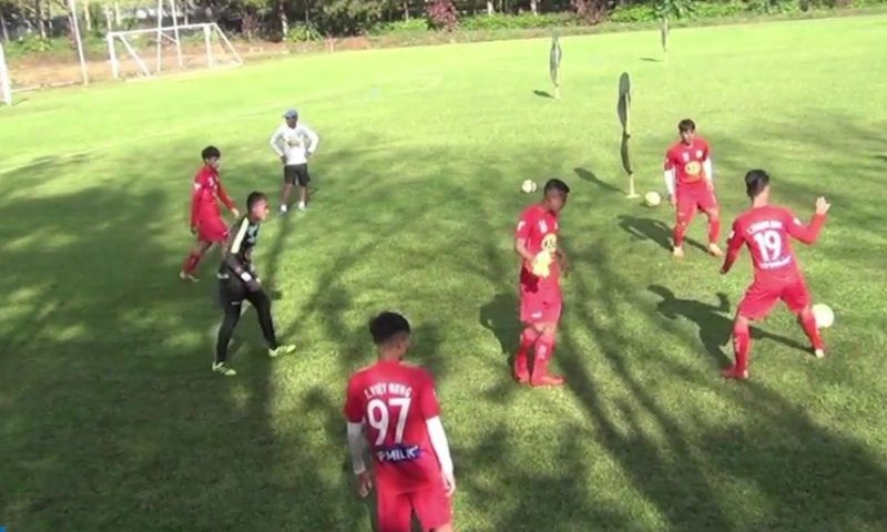 Đội bóng Hoàng Anh Gia Lai thi đấu tại giải BTV – Cúp Number 1