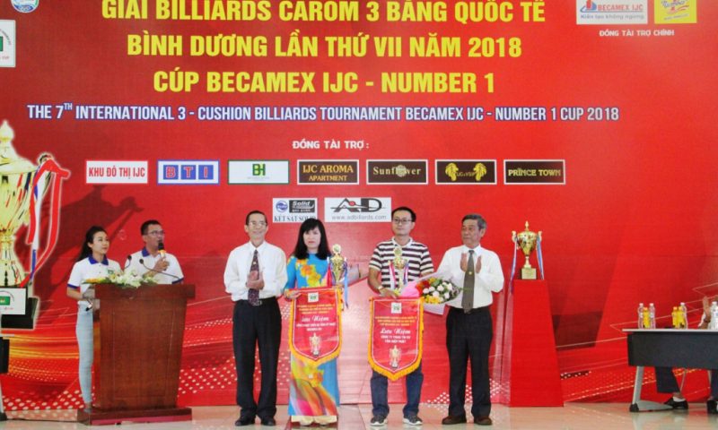 Khai mạc giải Billiards Carom 3 băng quốc tế Bình Dương tranh cúp Becamex IJC – Number1