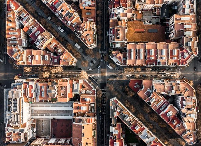 Những ngôi nhà Barcelona độc đáo nhìn từ trên cao