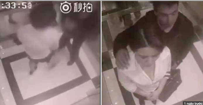 Cô gái trẻ hạ đo ván kẻ muốn sàm sỡ mình trong thang máy
