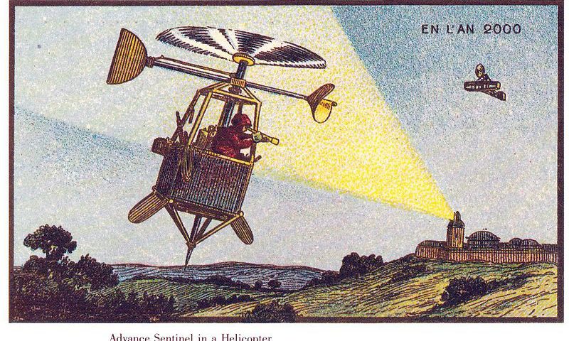 Bất ngờ từ thế kỷ 19 đã vẽ máy bay trực thăng, máy lau nhà…